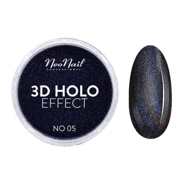 3D HOLO effect, uñas metalizadas negro 2gr ref 5329-5