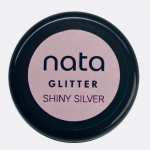 NATA Glitter Shiny Silver