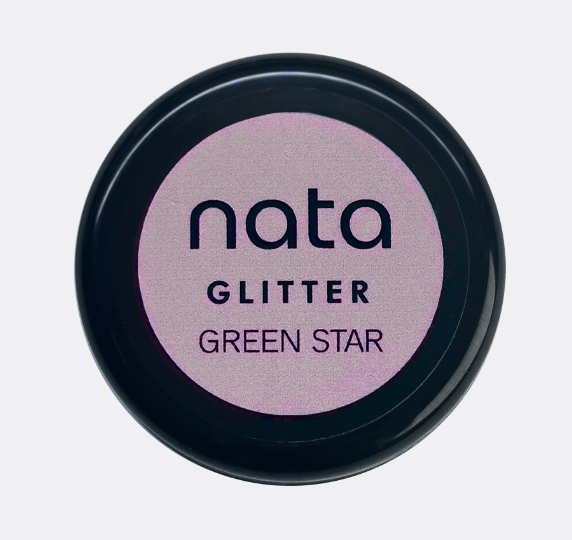 NATA Glitter Green Star