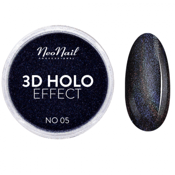 3D HOLO effect, uñas metalizadas, NO 05
