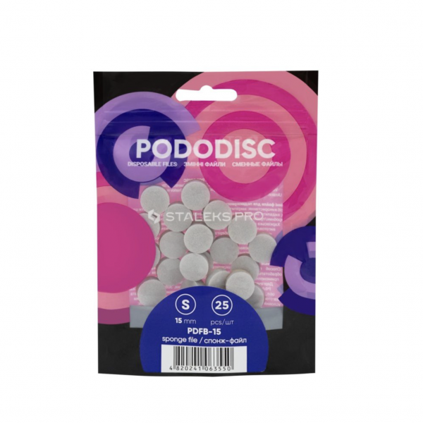 Esponja para disco de pedicura STALEKS ø15/20/25mm – S/M/L