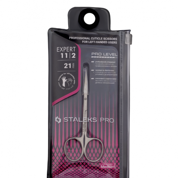 Tijeras para cutícula para ZURDOS EXPERT Staleks, tipo 2