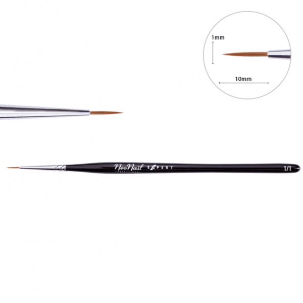 Pincel Expert para decoración – KOLINSKY 1/1 para nail art, fino