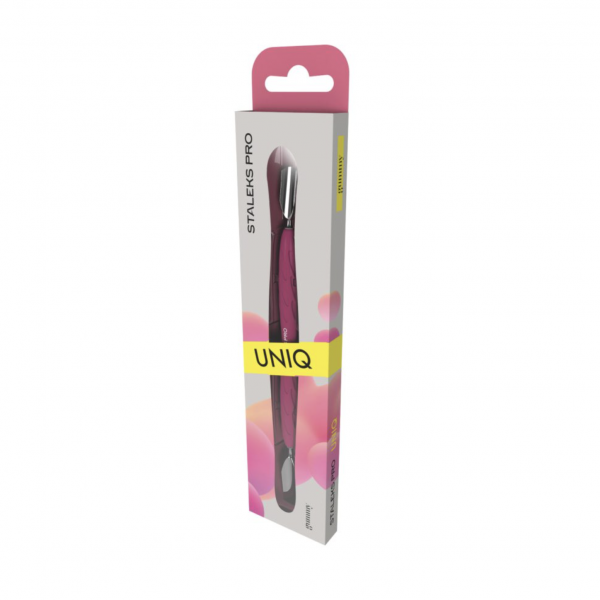 Empujador de manicura Staleks con mango de silicona UNIQ 10 TIPO 1