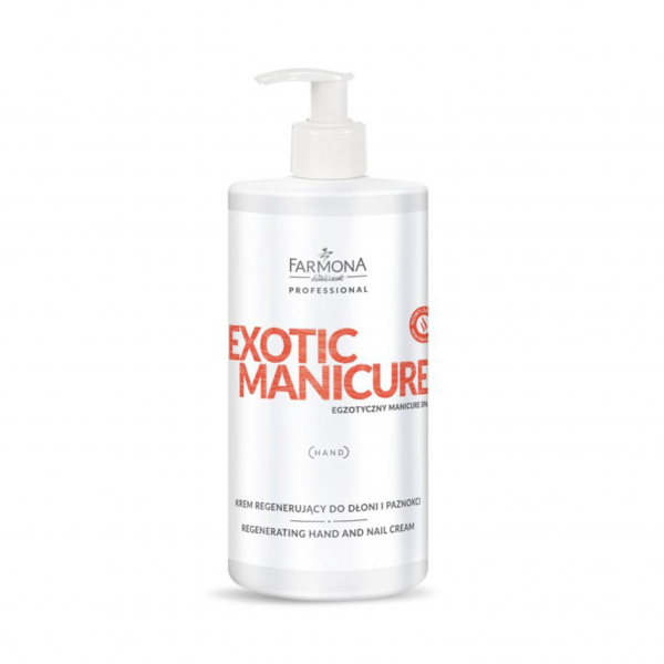 Crema regeneradora de manos y uñas 500ml Farmona Exotic Manicure