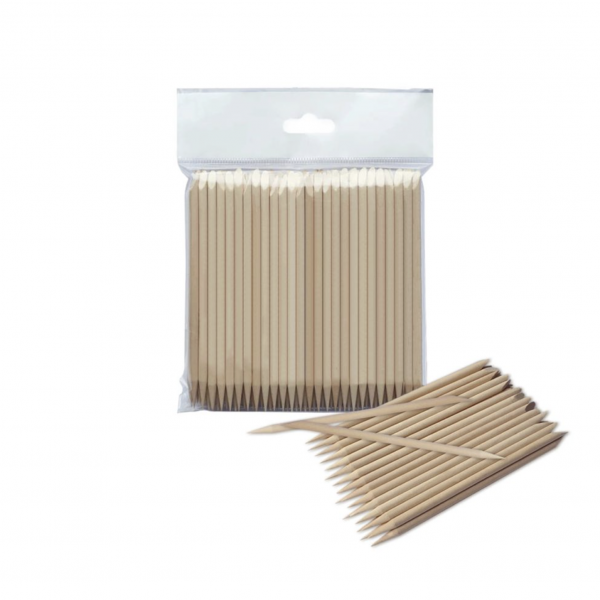Palitos de naranjo Staleks PRO para manicura, de madera, 110 mm, 100Uds.