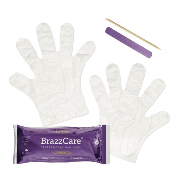 Guantes con crema Brazzcare