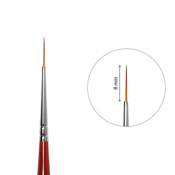 Pincel profesional Roubloff para decoraciones Liner sintética – talla 10/0