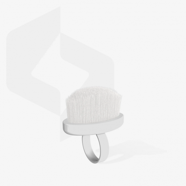 Cepillo-anillo para manicura para eliminar el polvo Staleks 03 mini (10 uds.)