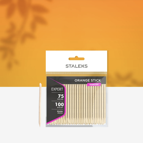 STALEKS EXPERT  Palito de naranjo de madera, 75 mm (100 uds.)